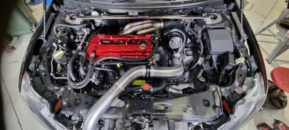 4B11 EVO-X 347 Stainless Sidewinder Turbo Manifold